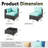  𝗙𝘂𝗹𝗹𝘆 𝗔𝘀𝘀𝗲𝗺𝗯𝗹𝗲𝗱 𝗖𝗵𝗮𝗶𝗿𝘀, 10-Person Patio Furniture Set Rattan Modular Conversation Sets Outdoor Seating Sofa Group With Extra Blue Cushion Covers-115141923