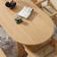 Table de salle à manger en bois massif moderne et moderne
Couleur du bois naturel