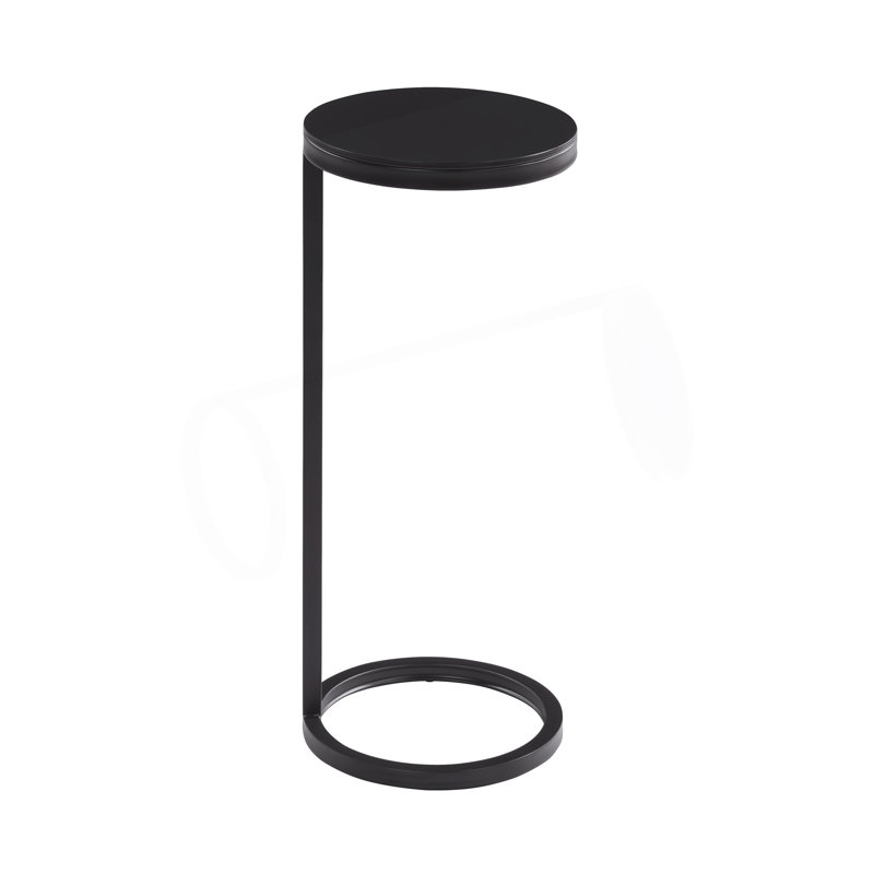 Round Metal Accent Table, Small Table