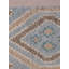 Tapis intérieur géométrique en laine bleu clair noué à la main-859652564