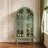 Modern Green Solid Wood Accent Cabinet