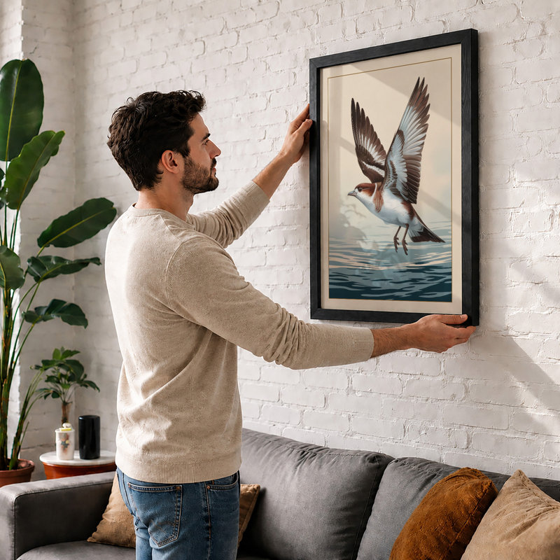 Seabird In Flight Coastal - Print, Unframed, A1 - 84.1 x 59.4 cm