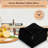 Kitchen Cleaning Dish Wash Cloths Waffle Terry Design Kitchen DishCloths|Washable 12x12 Cotton Dish Rags for Drying Dishes|Counter Top Barista Dust Wipes|Spring Easter Basket Decor| 24 Pc Set-Black-1387480079-1387480077