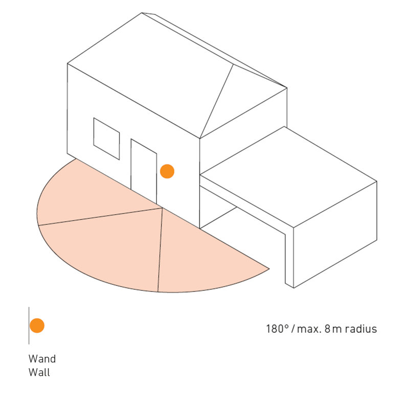 Smart Motion Sensor IS 180 Digi PIR Wall Mount Adjustable via App, Grey