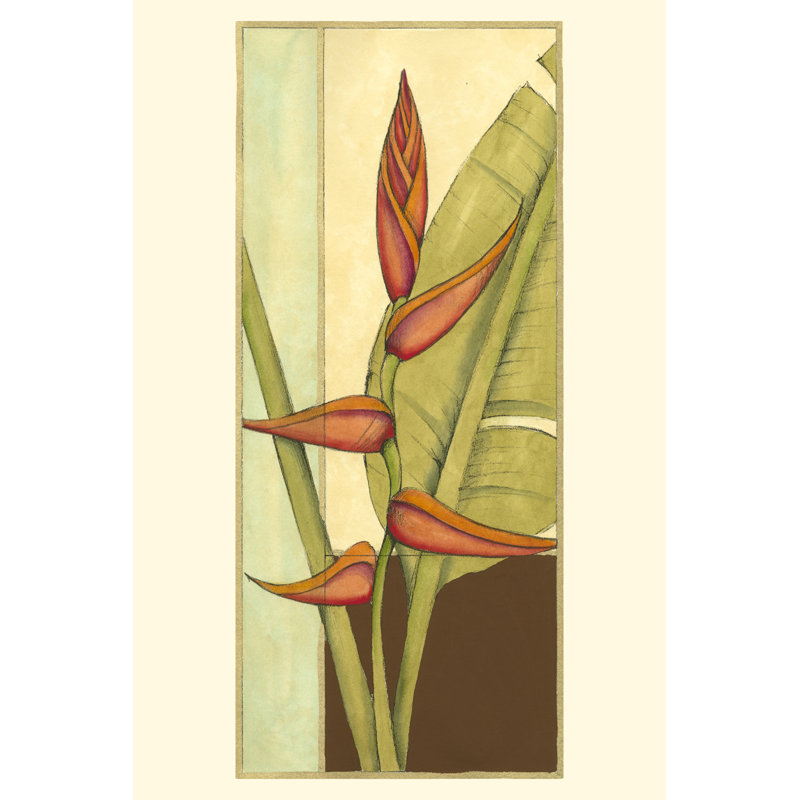 Tropical Flower Panel I (D) by Jennifer Goldberger - Wrapped Canvas Print, 30cm H x 20cm W