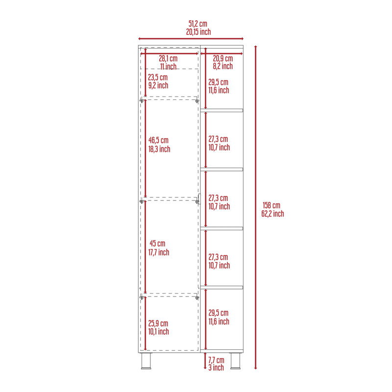 Belizanda Wall/Linen Cabinet Linen Cabinet