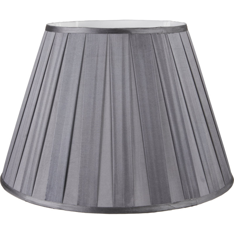 Maya Silk Empire Lamp Shade ( Uno ), 30cm H x 45cm W x 45cm D, Grey