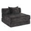 Chaise-lit futon moderne pliable en chenille avec coussin-39047230