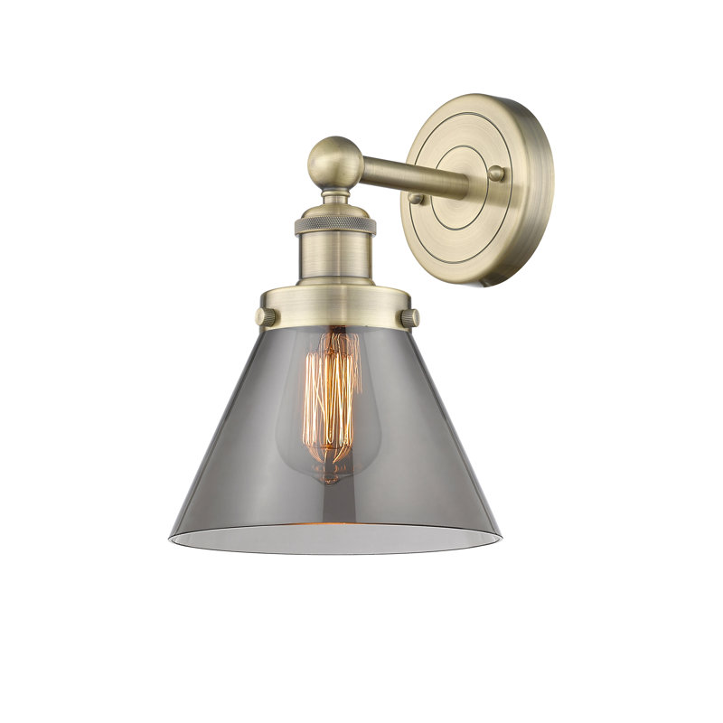 Chesterhill Armed Sconce, Plated Smoke, Antique Brass