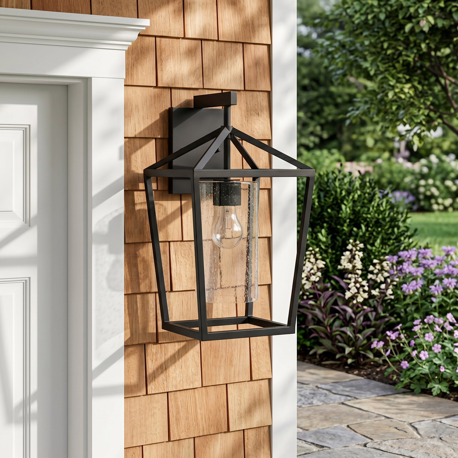 Alicia Outdoor Wall Lantern, 17.13" H x 10" W x 10" D