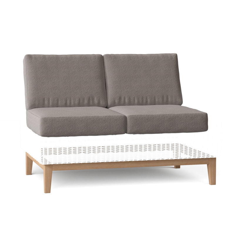 Frances Outdoor 2 - Seat Loveseat, Ash, Frances Black