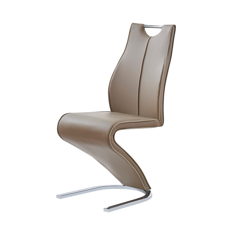 Chaise de salle à manger moderne et élégante, Brun