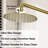 Wall Mount Shower System, 10" Rainfall Shower Head With Handheld Spray-110690357