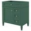 Meuble-lavabo de salle de bain de 30 po sans lavabo supérieur, armoire de rangement moderne avec 2 tiroirs et un tiroir rabattable (BASSIN INCLUS)-131660284