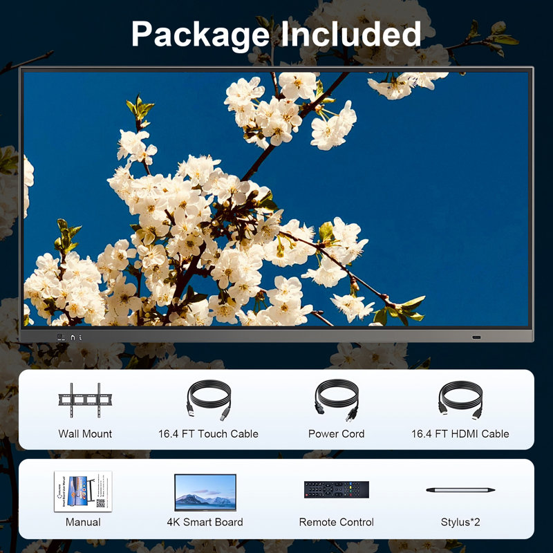 JYXCN 86 Inch Ultra HD Smart TV with Built-in Wi-Fi Dual OS System Multi-Touch Living Room Home Theatre?
