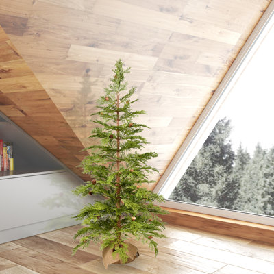 Arbre de Noël artificiel pin cèdre 48 po Vickerman, non éclairé