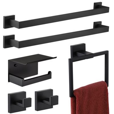 6 Piece Bathroom Hardware Set