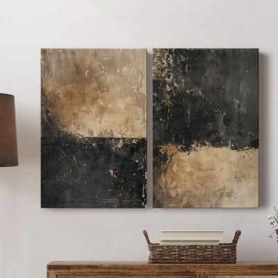 ABSTRACT Series CECXL - Toile tendue avec châssis de qualité supérieure - Prêt à être accroché
