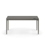 eFloat Quattro, 23 in. D x 58 in. W Sit-Stand Desk with Carbon Black Base, Carbon Black Painted Wood Top, and Black Salzburg Leather Cable Manager