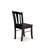 5 Piece Kitchen Table Set for 4 Includes a Round Dining Room Table with Pedestal and 4 Solid Wood Seat Chairs, Black-2093683421