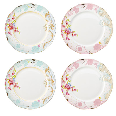 Assiette plate 10,5 po jardin d’oiseaux 