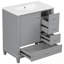Meuble-lavabo avec lavabo, tablette et trois tiroirs-1845282572