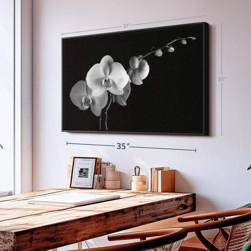 " Moth Orchids II ", 25" H x 37" W