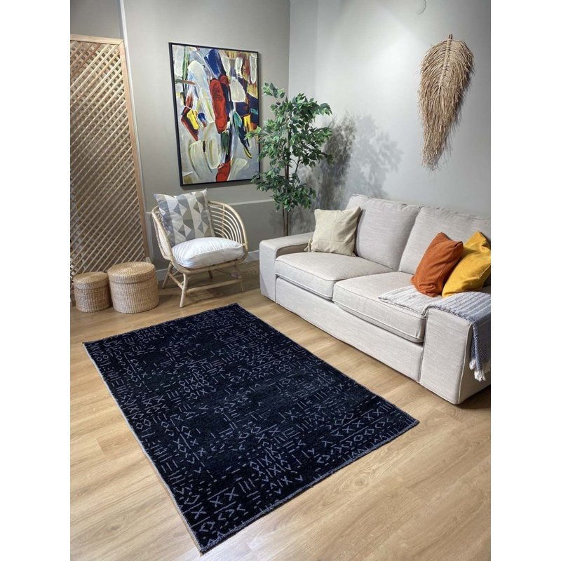 Tapis en coton avec envers antidérapant Laurencia, Rectangle 2 pi 7 po x 3 pi 3 po