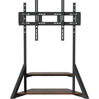 Meuble télé à roulettes, chariot télé mobile robuste, support télé réglable avec roulettes, centre de divertissement portatif pour grands téléviseurs, salon et cinéma maison, noir
