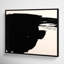 Abstract Black And White Large Brush Stroke by Oliver Gal-68916449-68916450