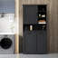 Armoire à linge autoportante avec panier inclinable