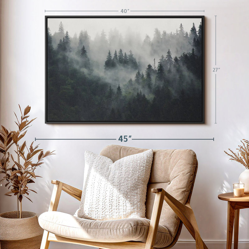 " Misty Forest Mountain ", 40" H x 27" W