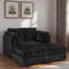 Chaise longue moderne avec accoudoirs moelleux, assise profonde capitonnée et dossier confortable.-420699267