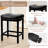 24 inch Counter Height Bar Stools, Upholstered Modern Kitchen Barstools with Metal Base, PU Leather Saddle Stools for Kitchen Island-1236545581