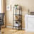 Industrial Ladder Bookshelf With Metal Frame, 4 Tier Tall Narrow Storage Shelf For Living Room, Home Office, Bedroom And Kitchen Display-573372712-573372709
