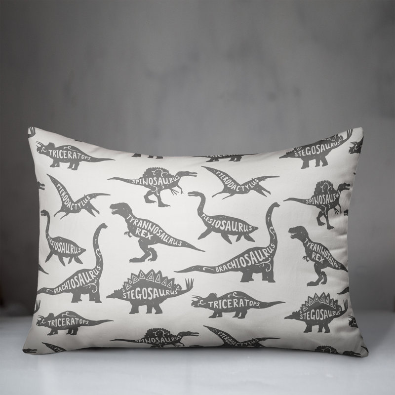 Rectangular Pillow Cover & Insert, Gray 