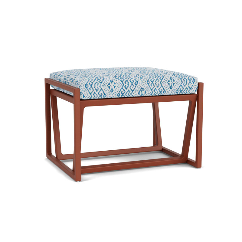 Summit Outdoor Ottoman, French Beige, Aman Capri