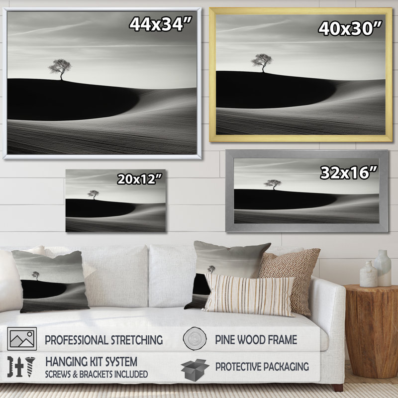Scandinavian Minimalisme Charm, photographie sur toile, Cadre doré simple, H 12 po x l 20 po x P 1 po