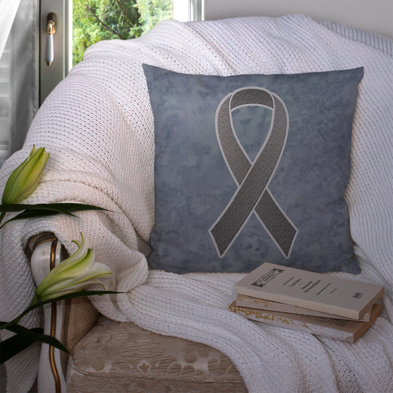Ribbon Outdoor Throw Pillow, 14" H x 14" W x 4" D