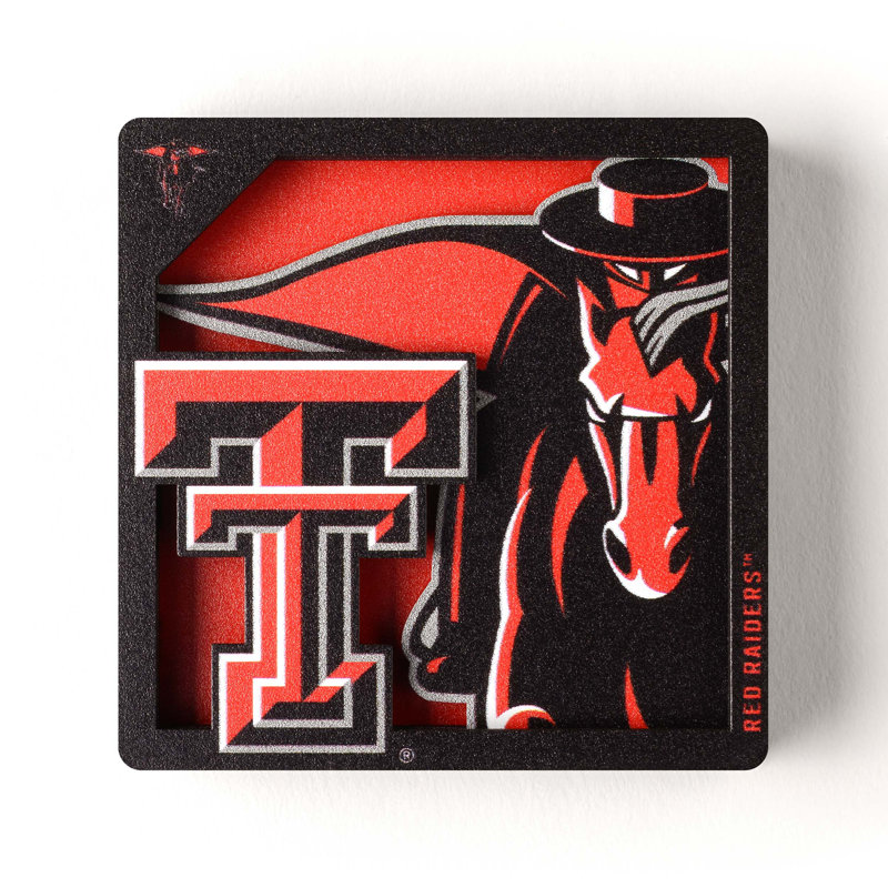 NCAA 3D Logo Series Magnets, NCAA Texas Tech Red Raiders