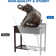 Free Standing Single Bowl Sink With 360°Rotating Faucet