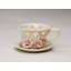 Photophore procelain tasse et soucoupe rose
