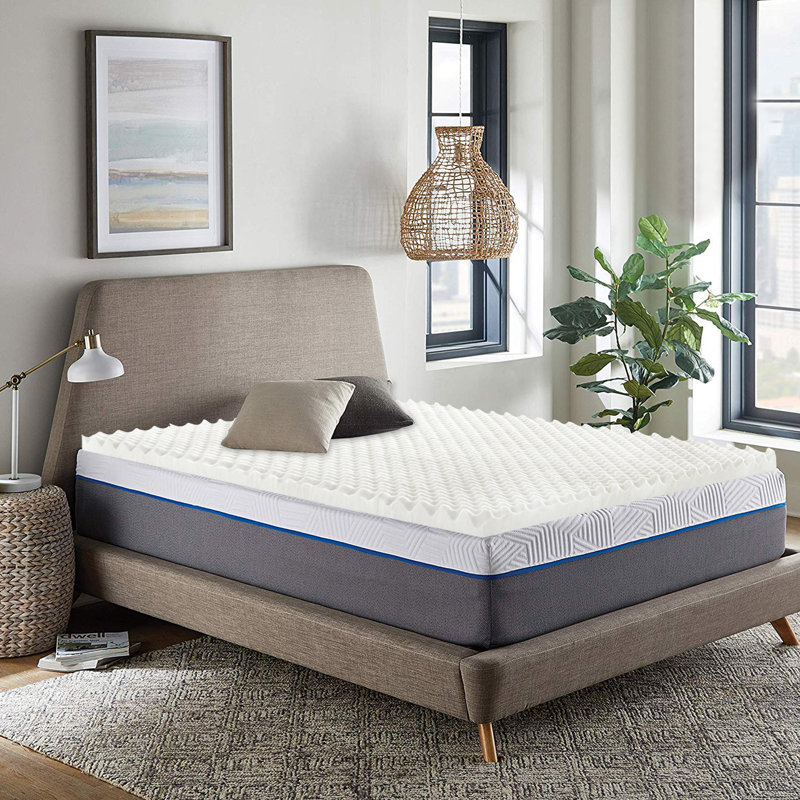 Bartol Twin 1'' Gel Memory Foam Mattress Topper, Full