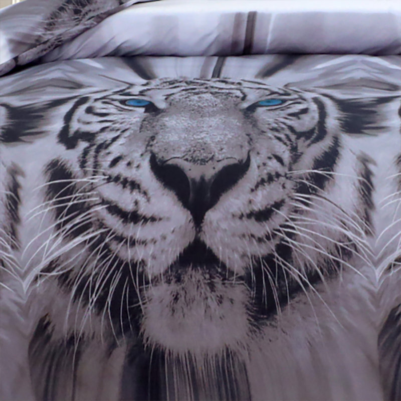 Modern 3D Duvet Set With Pillow Case with Matching Pillowcases, Soft Microfiber, King