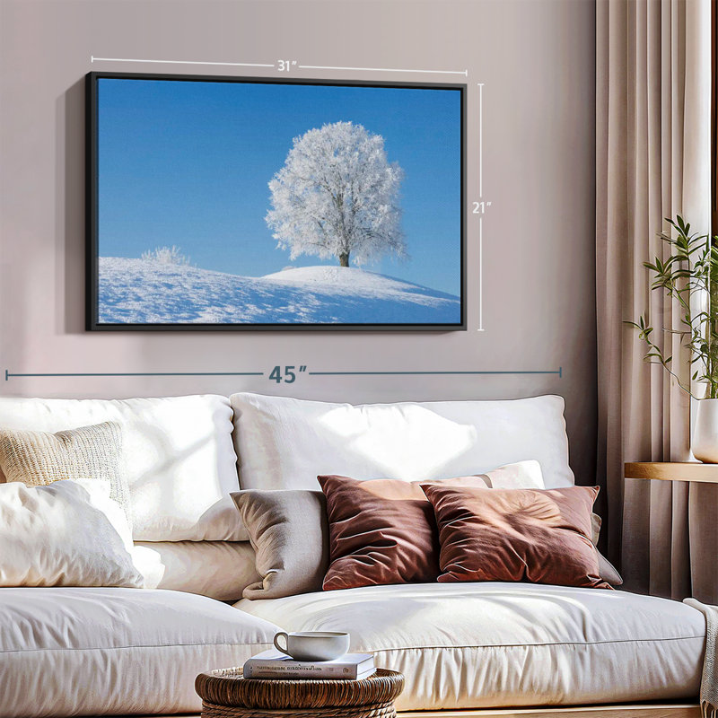 Frosty Lime Tree Canvas Print