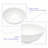 16"X16" White Ceramic Round Vessel Bathroom Sink