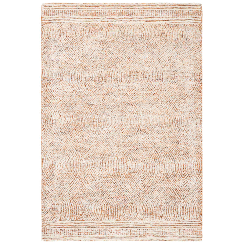 Cole Hand Tufted Wool Ivory Area Rug, Rectangle 122 x 183cm