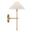  Applique murale 1 lumière Avon en laiton chaud-1662194277