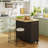 Rolling Kitchen Island Cart With Butcher Block Top – Portable Workstation With Storage Shelves, Locking Wheels-114234746