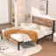 Ensemble de base de lit et table de chevet 3 pièces-477613438-478578882